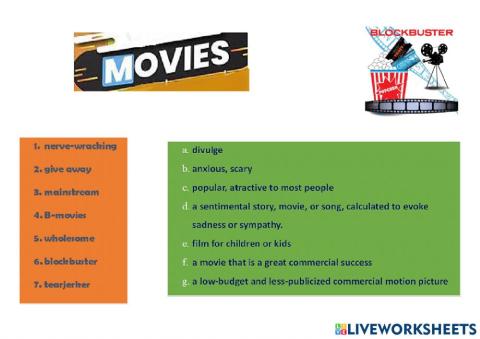 Films and movies vocabulary