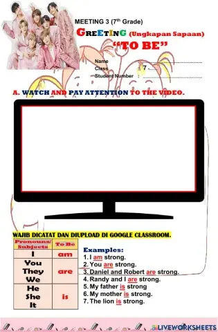 Meeting 3 (greeting) -- to be