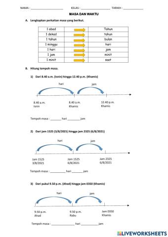 Unit 4 : masa dan waktu