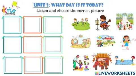 Unit 3: what day is it today?