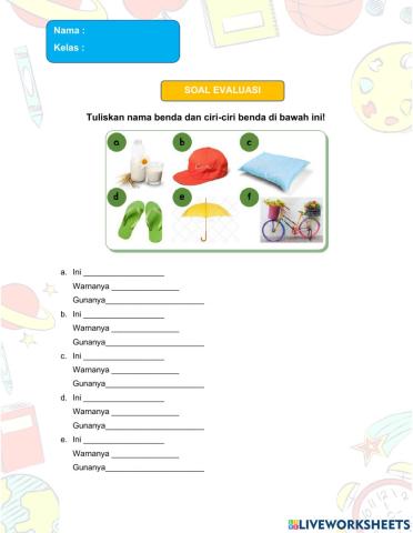 Evaluasi Tema 2 Sub 1 Pembelajaran 1