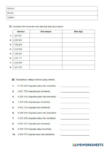 Nilai tempat, digit, bundar thn6