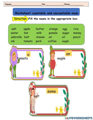 Countable and uncountable noun