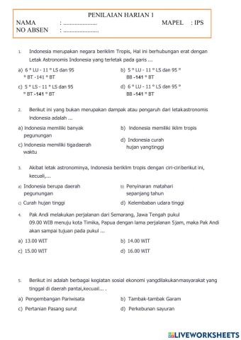 Kondisi Geografis Indonesia