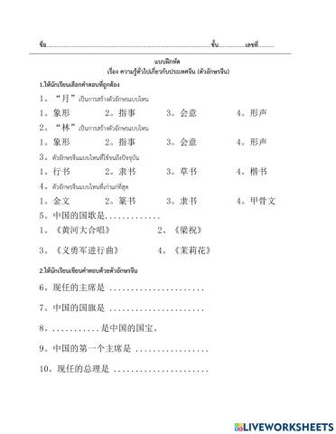 ตัวอักษรจีน