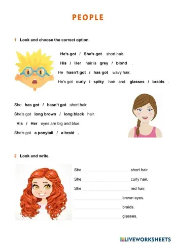 People - Physical description