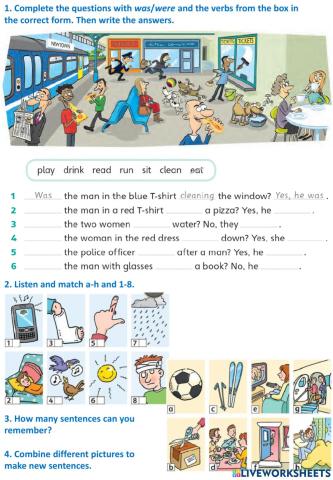 Past Continuous and Past Simple 1