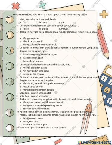 Tes Formatif kelas 2