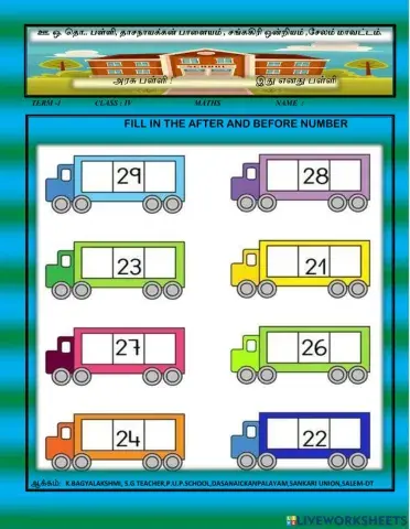 Iv-maths- Numbers-before -after