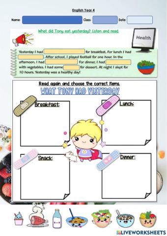 Year 4: Eating Right 5