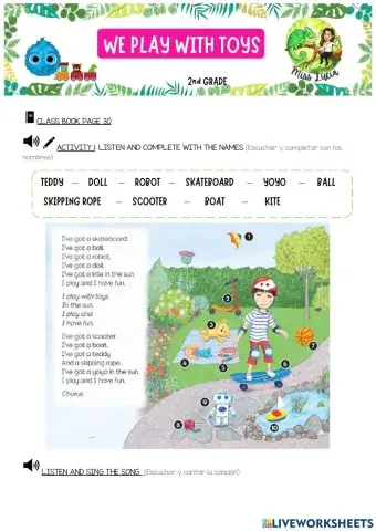 Bright ideas 1 - WE PLAY WITH TOYS