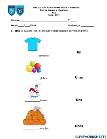 Práctica artículos