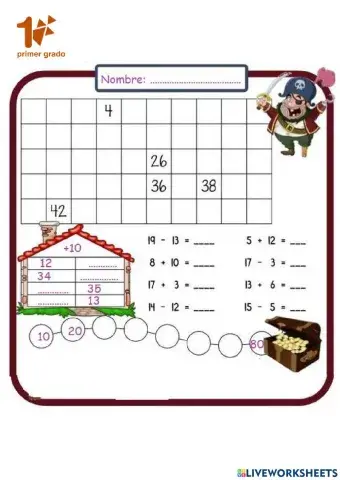 Numeración y operatoria hasta 50