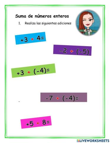 Suma de números enteros