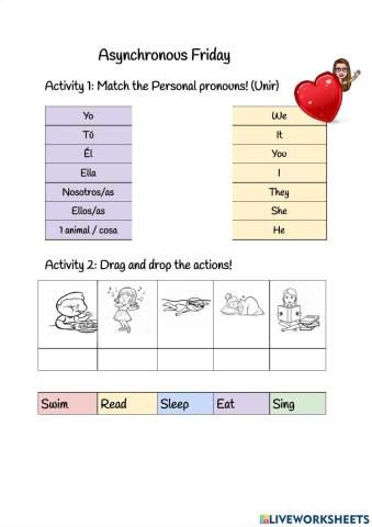 Pronouns + Actions