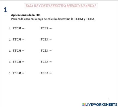 TCEM y TCEA 1