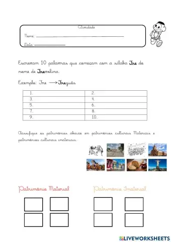 PATRIMÔNIO CULTURAL