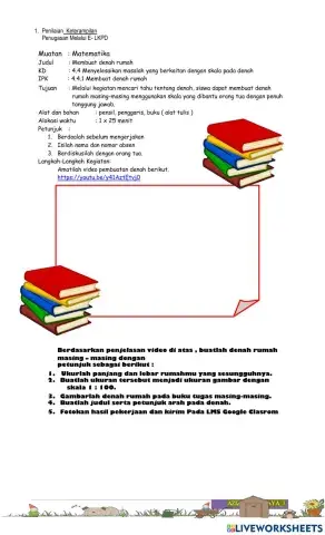 Lkpd kelas 5 semester 1 skala dan denah