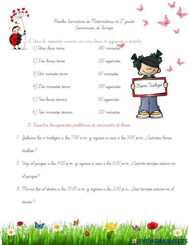 Conversión de horas