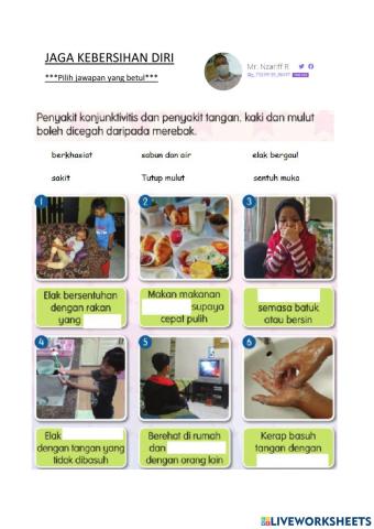 Jaga kebersihan diri tahun 2