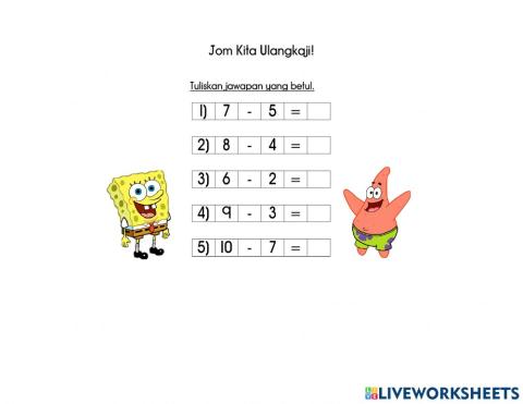 Tolak dengan Mengumpul Semula