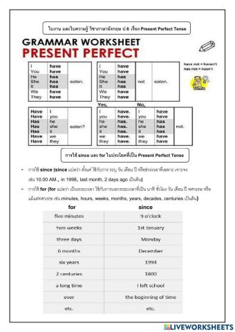 Present Perfect Tense