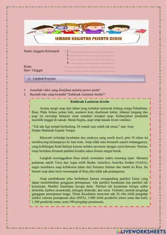 LKPD Kelas V (Tema 2 Subtema 2 Pemb 1)