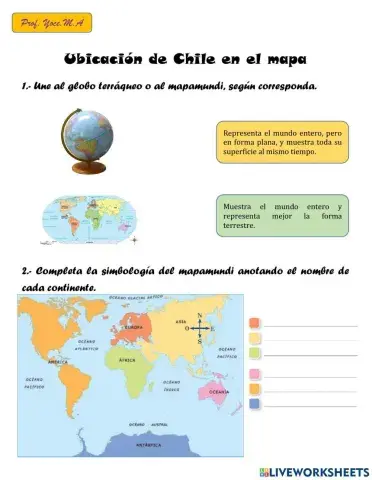 Chile en el mapa