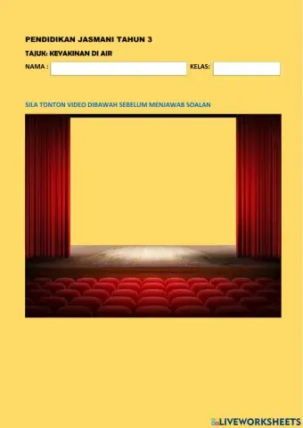 Pj tahun 3 - keyakinan di air