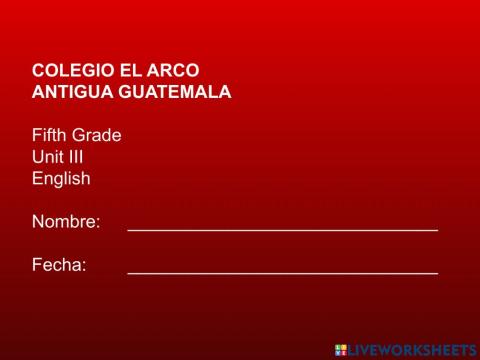 Review unit 3 - english zone gt
