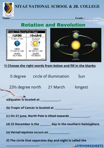 Rotation and Revolution