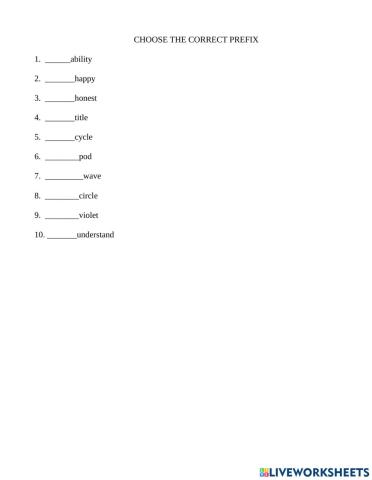 Prefix