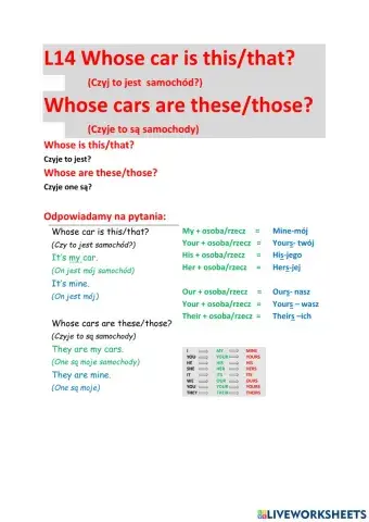 L019Whose car is this?