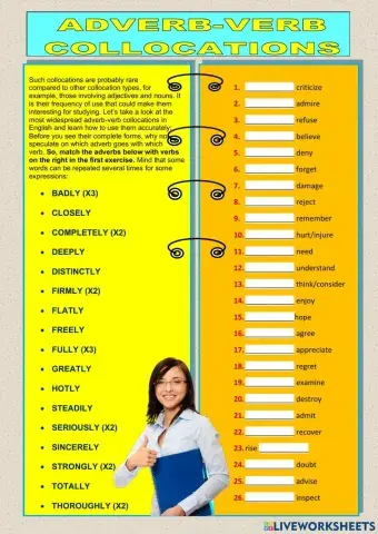 Adver-verb collocations
