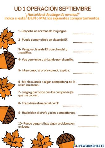 UD1 - Decálogo de normas