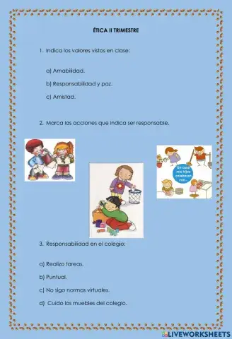 Ética evaluación I Trimeste