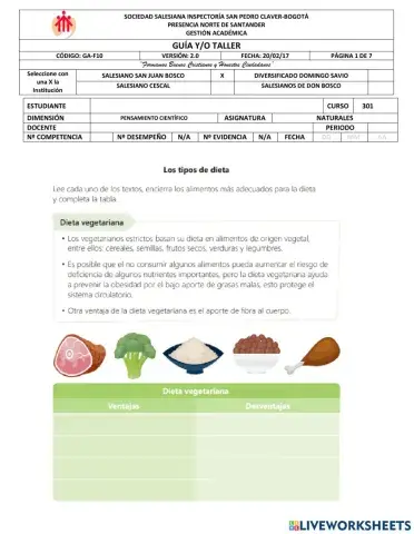Alimentacion saludable