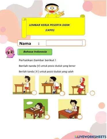 Lkpd bahasa indonesia kelas 1