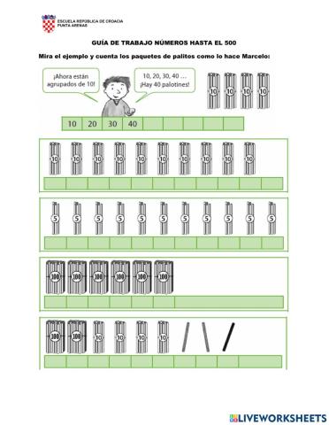 Números hasta 500