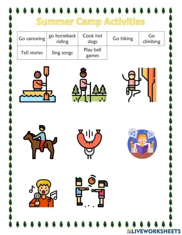 Summer camp activities