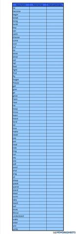 Irregular verbs - B1 (Navigate)