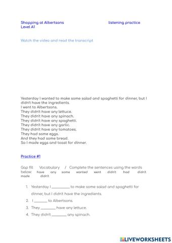 Shopping at albertsons