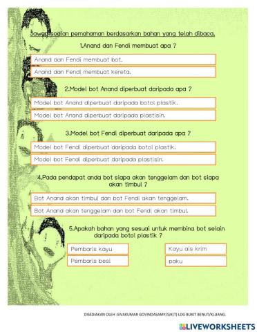 Timbul atau tengeelam ?