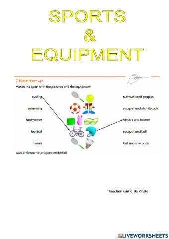 Sports and equipment
