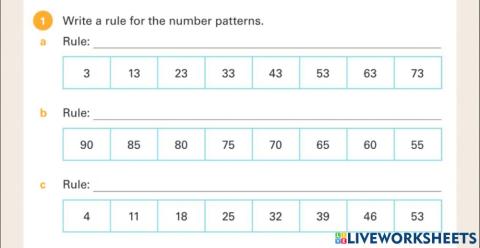 Increasing and decreasing sequences G3