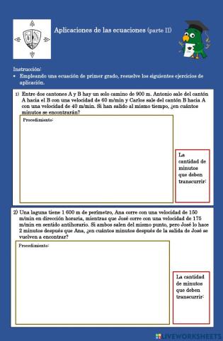 Aplicaciones de las ecuaciones de primer grado