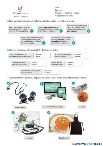 Compréhension écrite