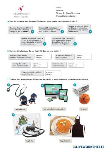 Compréhension écrite