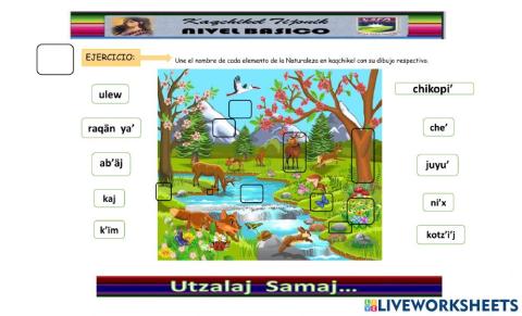 Elementos de la naturaleza EN KAQCHIKEL