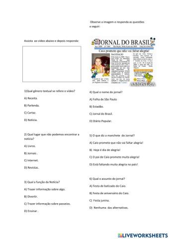 Gênero Textual Notícia